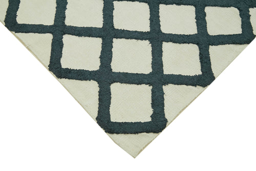 Nepal Geometric Beige Geometric Wool Cotton Handmade Rug 8'1'' x 10'0''