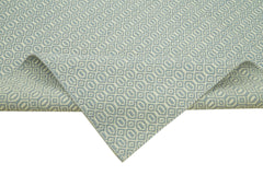 Nepal Geometric Blue Geometric Wool Cotton Handmade Rug 8'1'' x 10'0''