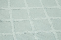 Nepal Geometric Blue Geometric Wool Cotton Handmade Rug 8'1'' x 10'0''