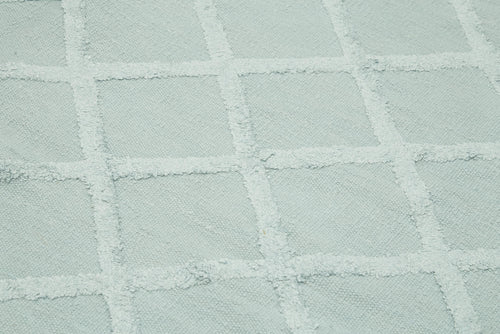 Nepal Geometric Blue Geometric Wool Cotton Handmade Rug 8'1'' x 10'0''