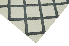 Nepal Geometric Beige Geometric Wool Cotton Handmade Rug 8'1'' x 10'0''