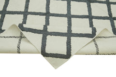 Nepal Geometric Beige Geometric Wool Cotton Handmade Rug 8'1'' x 10'0''