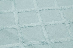 Nepal Geometric Blue Geometric Wool Cotton Handmade Rug 8'1'' x 10'0''