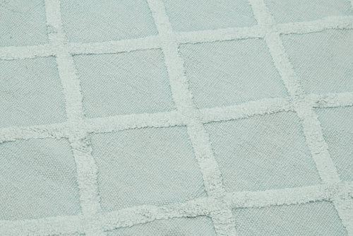 Nepal Geometric Blue Geometric Wool Cotton Handmade Rug 8'1'' x 10'0''