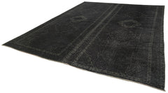 Persian Black Classic Cotton Wool Handmade Area Rug 9'8'' x 12'4''