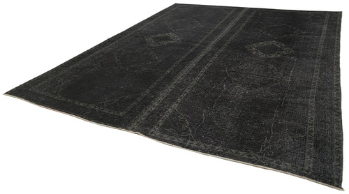 Persian Black Classic Cotton Wool Handmade Area Rug 9'8'' x 12'4''