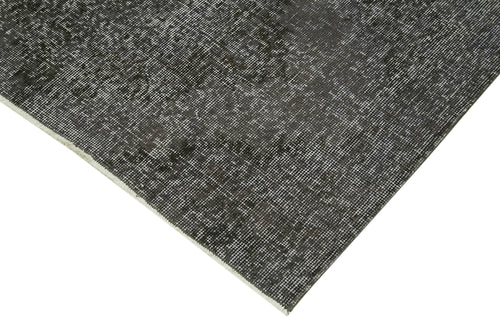 Zile Grey Vintage Cotton Wool Handmade Area Rug 3'8'' x 11'9''