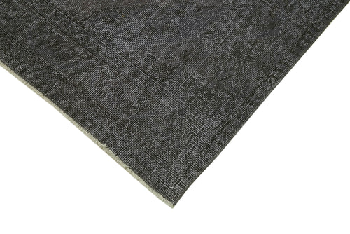 Zile Grey Vintage Cotton Wool Handmade Area Rug 4'6'' x 13'2''