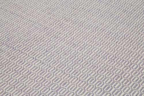 Nepal Beige Geometric Wool Cotton Handmade Rug 10'0'' x 14'0''