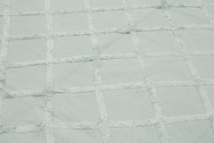 Nepal Geometric Blue Geometric Wool Cotton Handmade Rug 8'0'' x 10'0''