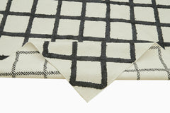 Nepal Geometric Beige Geometric Wool Cotton Handmade Rug 8'0'' x 10'0''