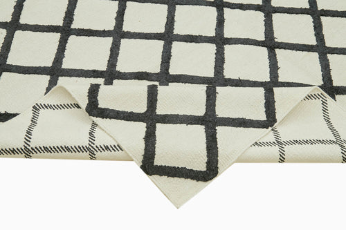 Nepal Geometric Beige Geometric Wool Cotton Handmade Rug 8'0'' x 10'0''