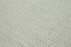 Nepal Geometric Grey Geometric Wool Cotton Handmade Rug 9'0'' x 12'0''