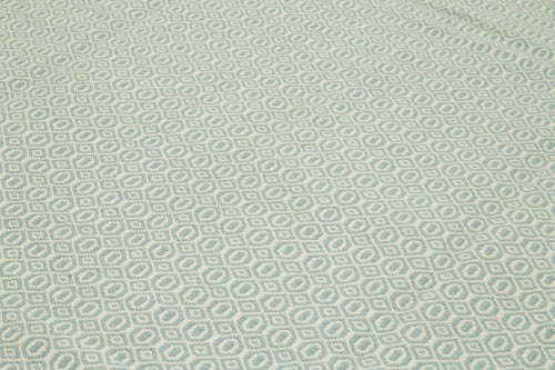 Nepal Geometric Blue Geometric Wool Cotton Handmade Rug 9'0'' x 12'0''