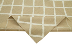 Nepal Geometric Beige Geometric Wool Cotton Handmade Rug 8'0'' x 10'0''