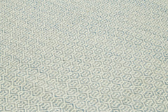 Nepal Geometric Blue Geometric Wool Cotton Handmade Rug 9'0'' x 12'0''