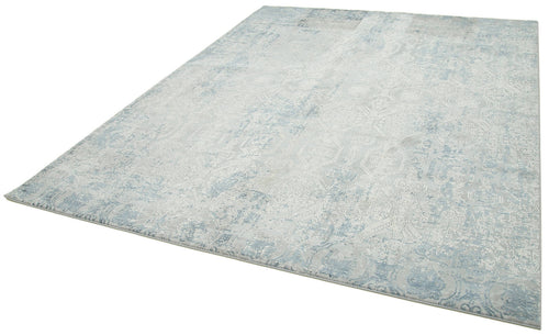 Machine invista Beige Vintage Viscose Handmade Rug 7'10'' x 10'0''