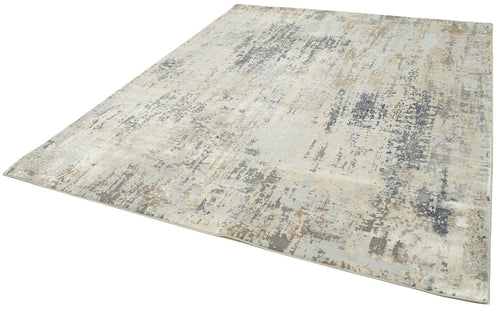 Machine invista Grey Vintage Viscose Handmade Rug 7'10'' x 10'0''