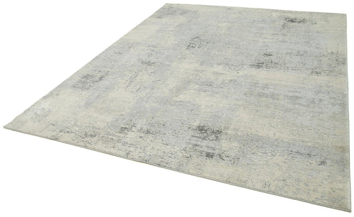 Machine invista Beige Vintage Viscose Handmade Rug 7'10'' x 10'0''