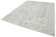 Machine invista Grey Classic Viscose Handmade Rug 7'10'' x 10'0''