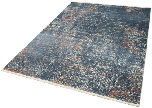 Soho Vintage Blue Vintage Viscose Handmade Rug 5'3'' x 7'7''