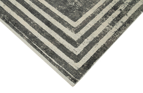 Soho Vintage Grey Vintage Viscose Handmade Rug 7'10'' x 11'2''