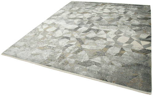 Soho Vintage Grey Vintage Viscose Handmade Rug 7'9'' x 9'9''