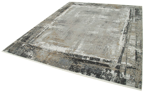 Soho Vintage Grey Vintage Viscose Handmade Rug 7'10'' x 9'10''