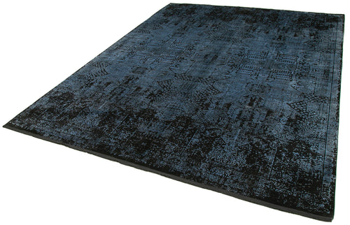 Soho Vintage Black Vintage Viscose Handmade Rug 7'10'' x 9'10''