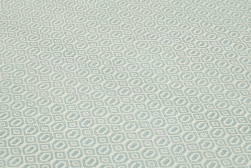 Nepal Geometric Blue Geometric Wool Cotton Handmade Rug 9'0'' x 12'0''