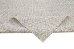 Nepal Geometric Purple Geometric Wool Cotton Handmade Rug 9'0'' x 12'0''