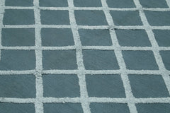 Nepal Geometric Blue Geometric Wool Cotton Handmade Rug 8'1'' x 10'0''