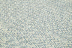 Nepal Geometric Blue Geometric Wool Cotton Handmade Rug 8'0'' x 10'0''