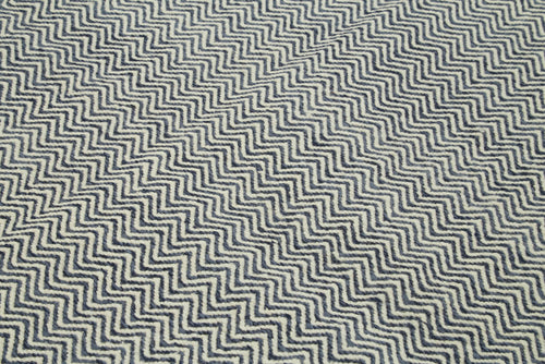 Nepal Geometric Grey Geometric Wool Cotton Handmade Rug 8'1'' x 10'0''