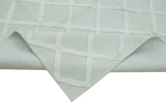 Nepal Geometric Blue Geometric Wool Cotton Handmade Rug 8'1'' x 10'0''