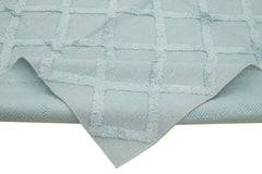 Nepal Geometric Blue Geometric Wool Cotton Handmade Rug 8'1'' x 10'0''