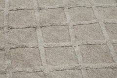 Nepal Geometric Brown Geometric Wool Cotton Handmade Rug 8'1'' x 10'0''