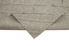 Nepal Geometric Brown Geometric Wool Cotton Handmade Rug 8'1'' x 10'0''