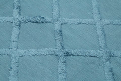 Nepal Geometric Blue Geometric Wool Cotton Handmade Rug 8'1'' x 10'0''