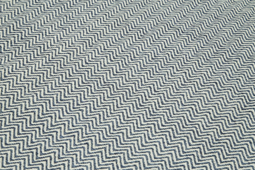 Nepal Geometric Blue Geometric Wool Cotton Handmade Rug 8'1'' x 10'0''