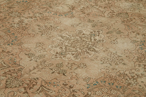 Handmade Area Rug - Persian Classic Beige Cotton Wool Carpet 9'5'' x 12'4''