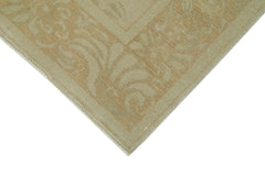 Tebriz Beige Classic Cotton Wool Handmade Area Rug 4'1'' x 5'10''