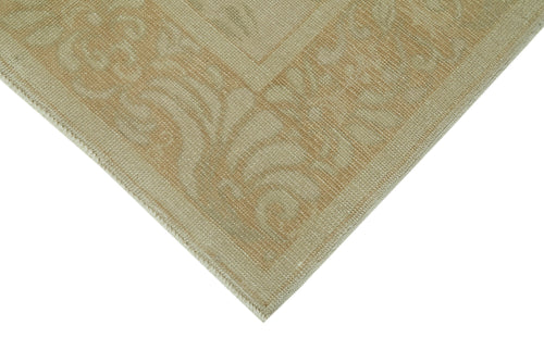 Tebriz Beige Classic Cotton Wool Handmade Area Rug 4'1'' x 5'10''