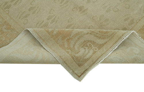 Tebriz Beige Classic Cotton Wool Handmade Area Rug 4'1'' x 5'10''