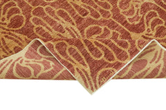 Tebriz Red Classic Cotton Wool Handmade Area Rug 5'11'' x 8'11''