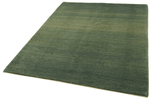 Handmade Area Rug – Tebriz Green Classic Cotton Wool Vintage Carpet 5'6''x7'4''