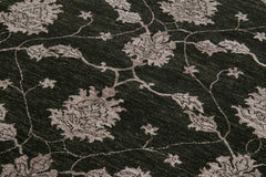 Tebriz Black Classic Cotton Wool Handmade Area Rug 6'3'' x 9'2''