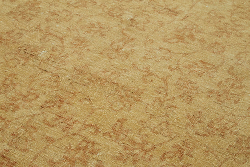 Tebriz Yellow Classic Cotton Wool Handmade Area Rug 5'10'' x 9'4''