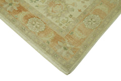 Tebriz Green Classic Cotton Wool Handmade Area Rug 5'8'' x 8'1''