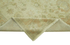 Tebriz Green Classic Cotton Wool Handmade Area Rug 5'8'' x 8'1''